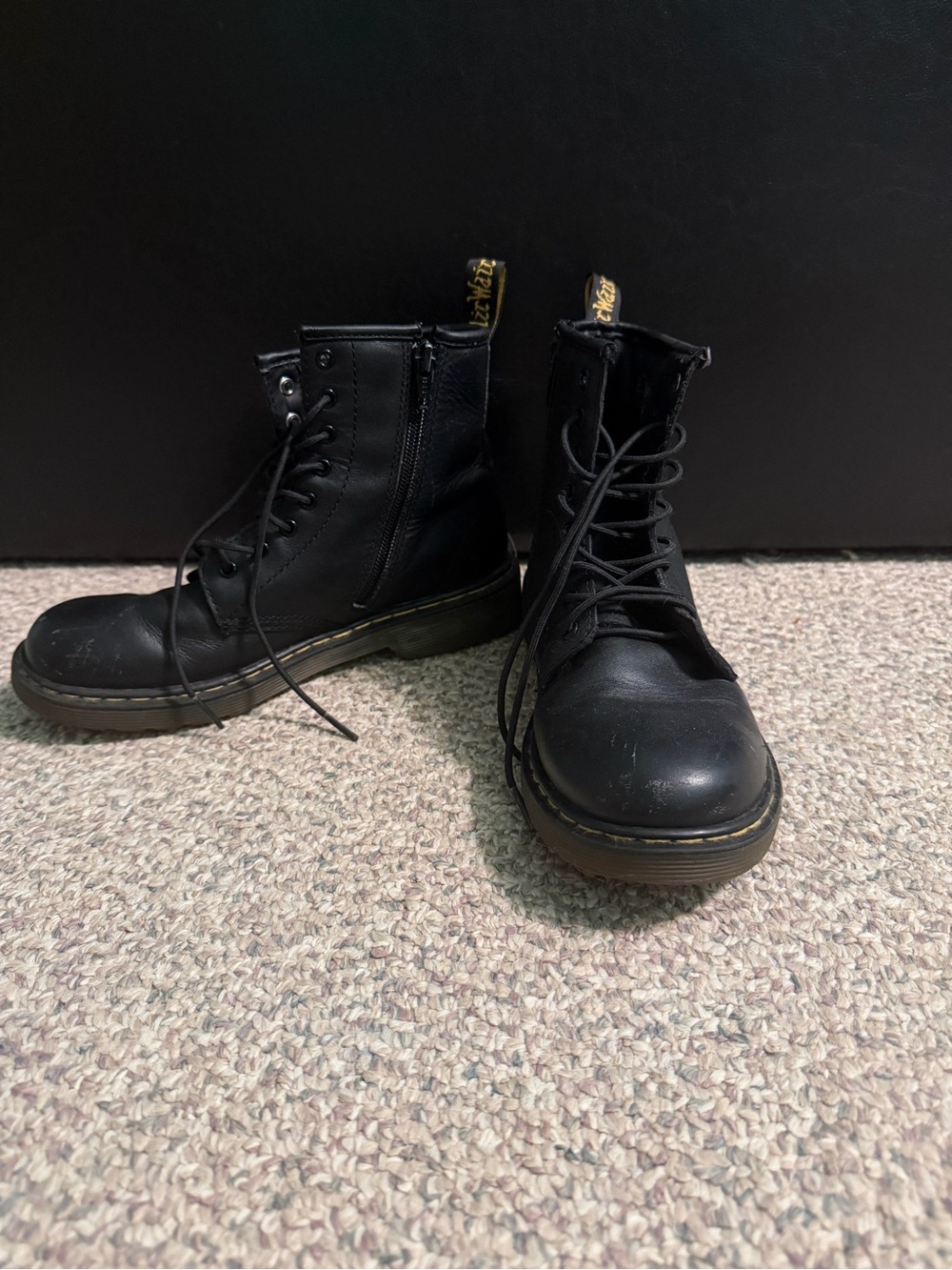 Dr. Martens Black Combat Boots - Picture 2 of 8